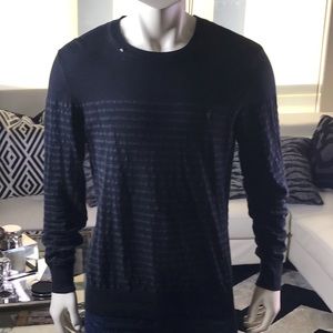 ALL SAINTS - Black stripe sweater